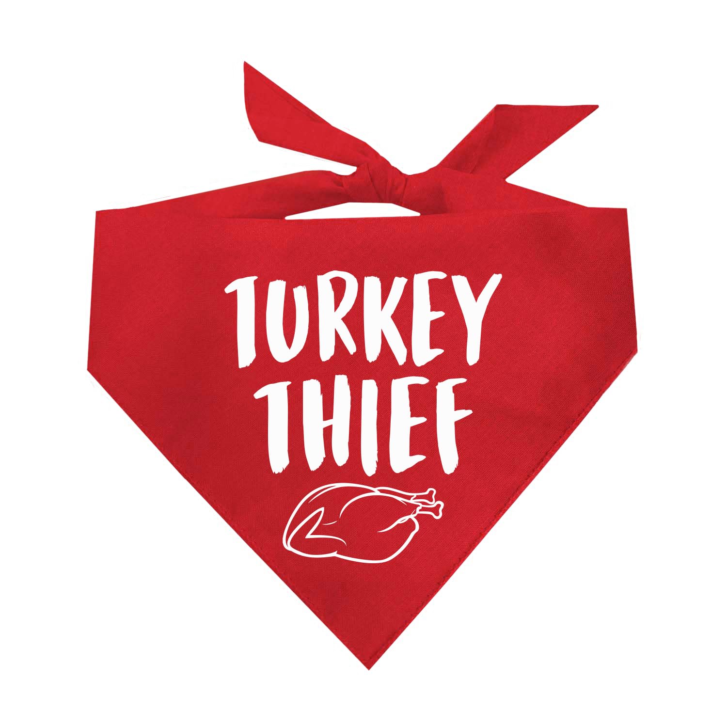 Turkey Thief Dog Bandana (Red, OS 180)