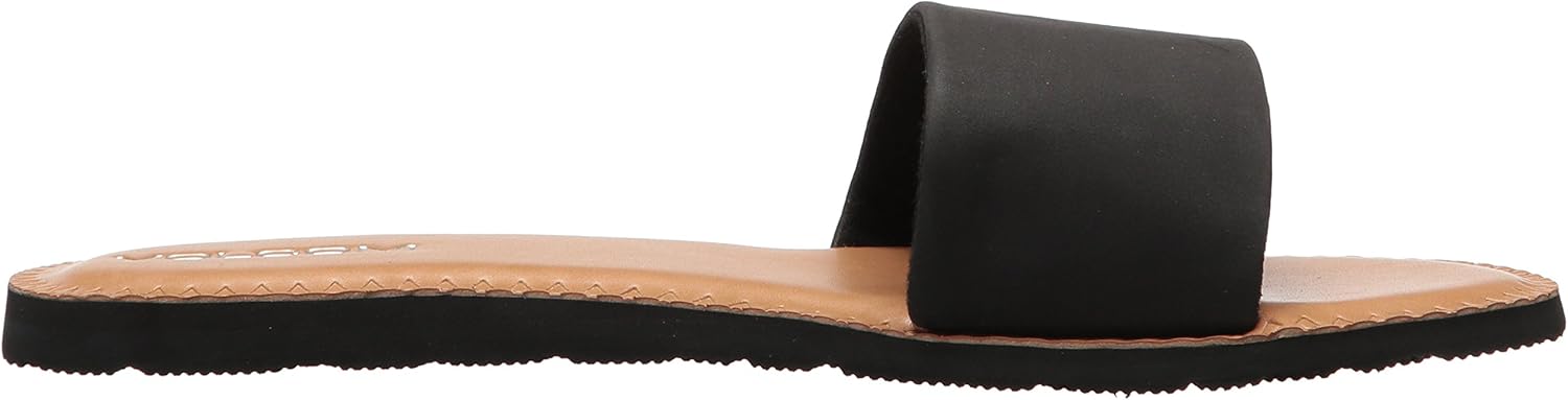  | Volcom Women's Simple Synthetic Leather Strap Slide Sandal | Slides