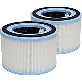 PUREBURG Replacement Filter Compatible with Levoit SPROUT Air Purifier LAP-B851S-WNA,2-Pack H13 HEPA Activated Carbon 3-Stage Filtration Air Clean Dust VOCs Odor