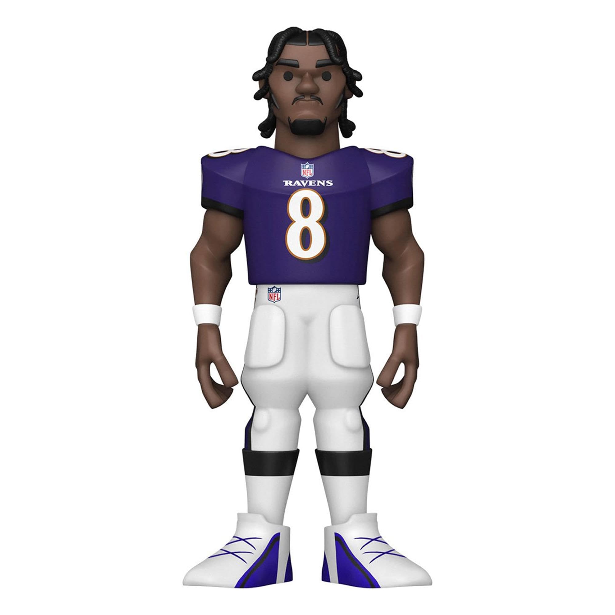 Funko Gold 12" NFL: Ravens - Lamar Jackson - 1/6 Odds for Rare Chase Variant - Collectable Vinyl Action Figure - Birthday Gift Idea - Official Merchandise - Ideal Toy for Sports Fans and Display