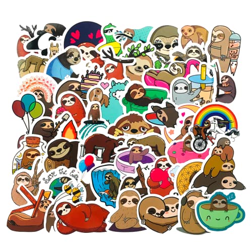 HNTR Premium Stickers | 50 Decals (Animal - Sloth)
