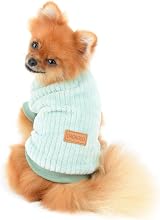 SMALLLEE_LUCKY_STORE Pet Ribbed Fleece Jumper for Extra Small Dogs Cats view 7