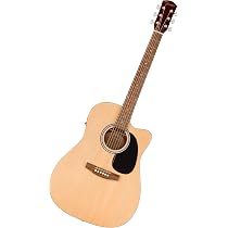 Amazon.com: Fender FA-25CE Dreadnought Acoustic Electric Guitar ...