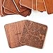 Pittsburgh Map Coaster by O3 Design Studio, Set Of 4, Sapele Wooden Coaster With City Map, Handmade