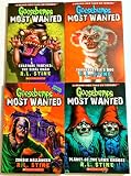 Goosebumps Most Wanted 4 Book Set Includes: Special Edition Zombie Halloween - Planet of the Lawn Gnomes - Creature Teacher - Frankenstein's Dog