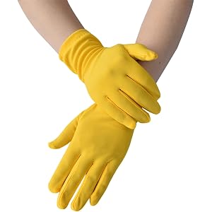Fingerless Gloves for Women Lece Compression Warm Black One Size Yellow