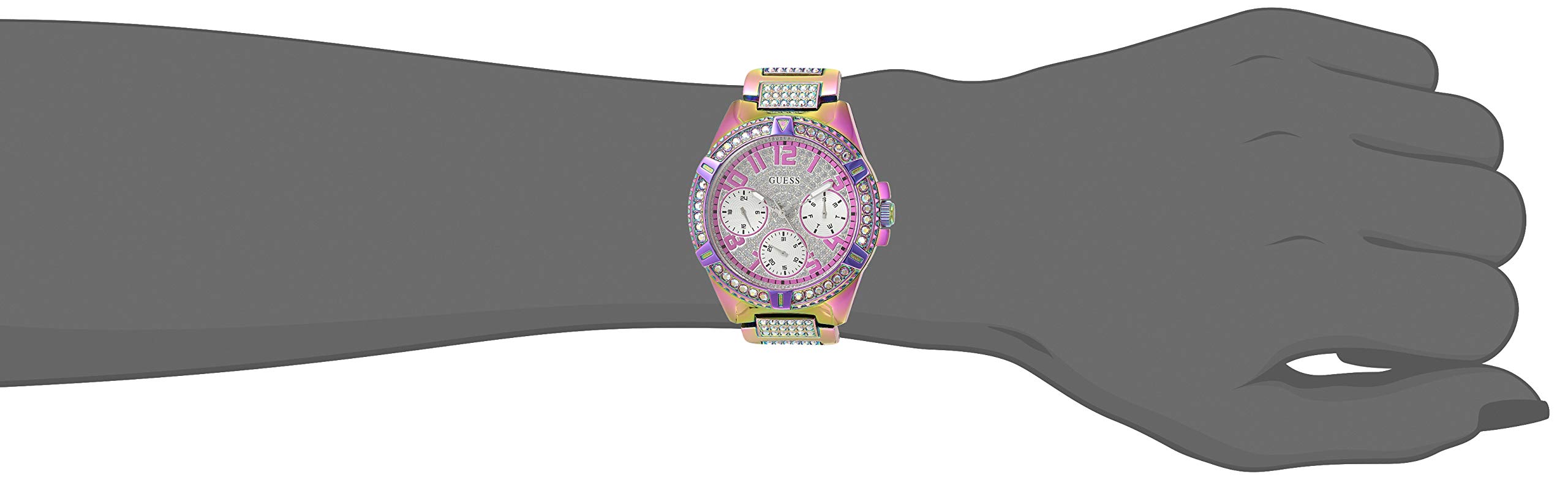 GUESS Iridescent Crystal Multifunction Watch
