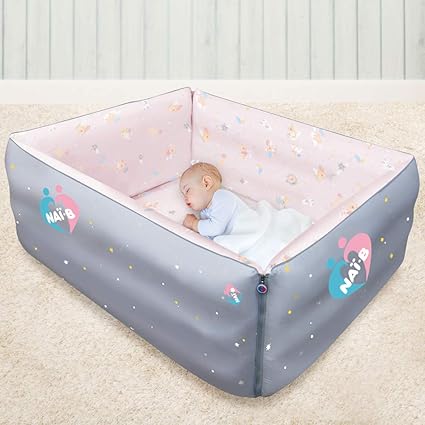 inflatable infant travel bed
