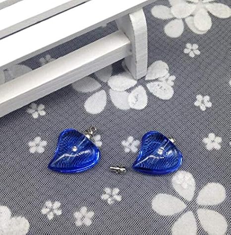 Amazon Ranmory31 ガラスハートペンダント 5個 ロット クリアクリスタルバイアルペンダント ミニチュアガラスボトル ライスバイアルスクリューキャップネックレス 香水ボトル ライスチャーム Diy バイアルズ 収納用品 オンライン通販