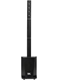 Seismic Audio - Tower1 - Powered Portable Column Array PA System - 4x3 Column Speaker &amp; 10 Inch Subwoofer