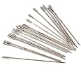 20Pcs Lapidary Drill Bits, 1mm Diamond Coated Solid Bits Needle for Jewelry, Ceramic, Jade, Agate, Glass, Amber and Semiconductor Materials
