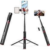SmallRig x Drex Lee Boom Selfie Stick ST30 Lite, 57.9" Automatic Tripod Stand with Remote and Cold Shoe Mount, for iPhone, for Android, Video Recording, Travel, Vlogging, Black 5292
