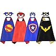 RioRand Kids Superhero Capes and Masks Superhero Costumes Toys Dress up for 3-10 Years Old Party Supplies Christmas Halloween (4pcs for boys)