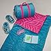 3C4G Sparkling Reversible Sleeping Bag, Turquoise