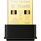 TP-Link Nano USB WiFi-Adapter for PC(Archer T3U Nano)-AC1300 2.4G/5G Dual Band Wireless Network Transceiver Adapter for Deskt