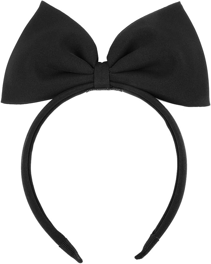 Balloome Big Bow Headband for Women Elegant Fabric Hairband, Stylish Hair Accessory for Daily Wear and Special Occasions (Black)