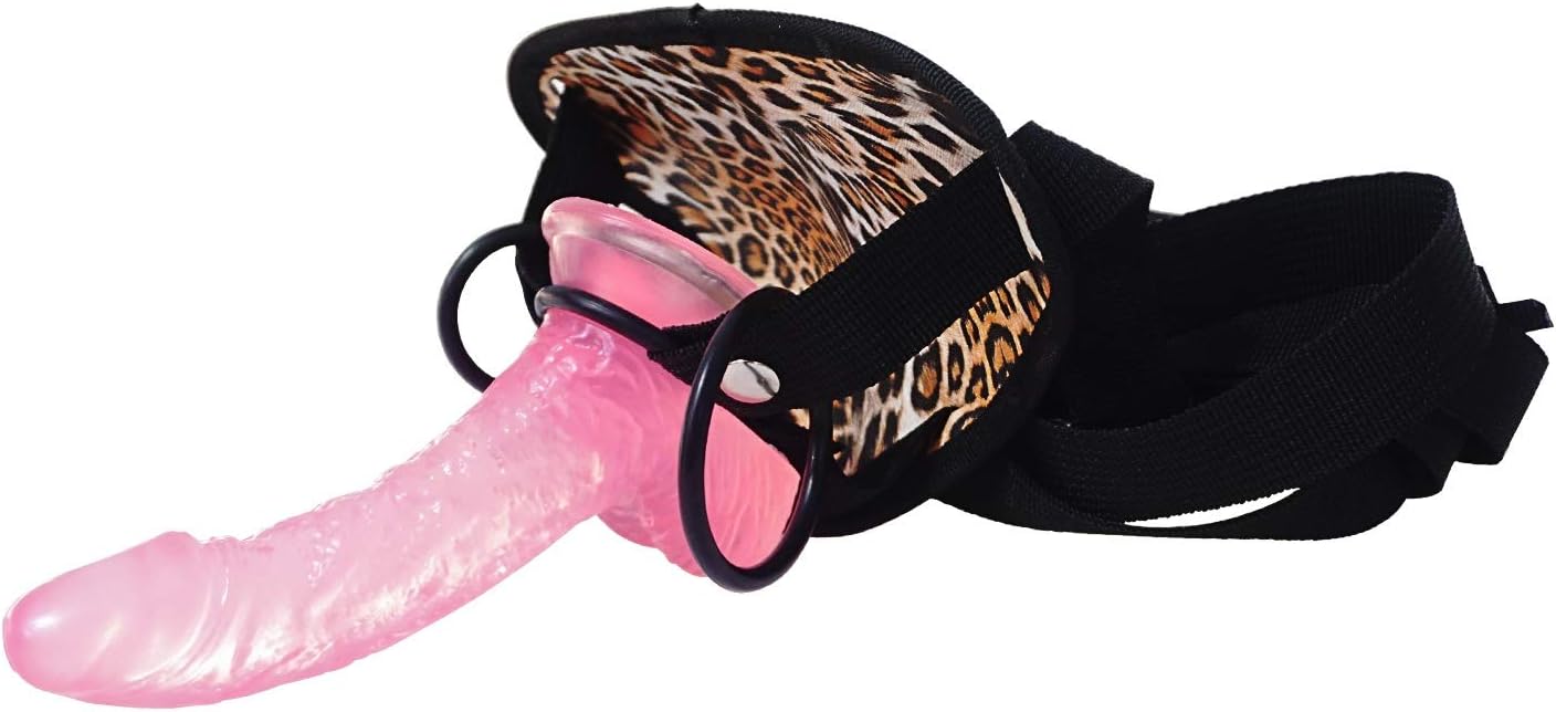 Couplehappy 6 inch Wand Massage Wearable Elastic Panties Adjustable Belt Massage Wand Stráp Ôn Dídlõ with Harness Women G Spotter Pleasure (Color : Pink)