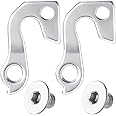 CustomyLife 2 Sets Derailleur Hanger, Aluminum Alloy Rear Derailleur Hanger Replacement Part for GT, Aggressor, Avalanche, KHS, Timberline, Kestrel, Kettler Mountain Bikes, Road Bicycles, and MTBs