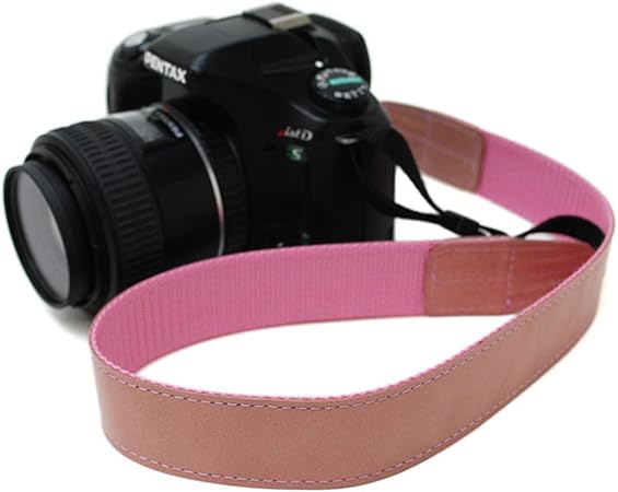 Amazon 国産 かばん屋さんの手作り レザーカメラストラップ 一眼レフカメラに ショート ピンク カメラ 双眼鏡用ストラップ ホルダー 通販