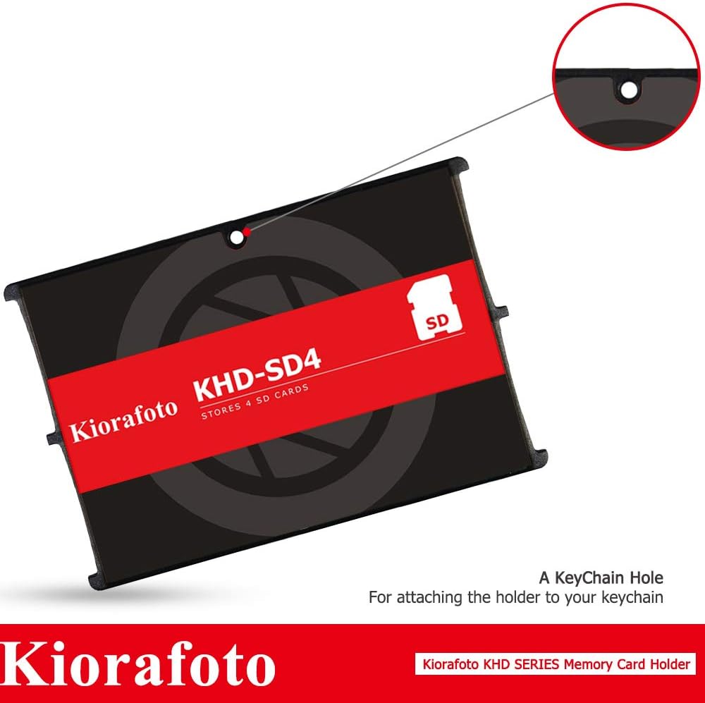 Kiorafoto Credit Card Size SD Memory Card Case Storage SD Holder Protector for 4 SD Cards, SDHC SDXC Card Carrying Holder - Image 5