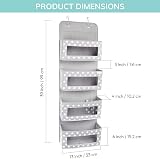 Vesta Baby Over Door Hanging Organiser with Hooks 4 Pocket Storage view 5