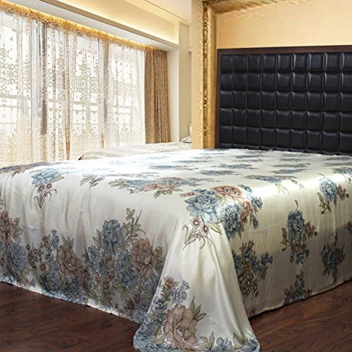 Reactive printed pure silk bed linen/ wide silk fabric sheets-J 140x200cm(55x79inch)