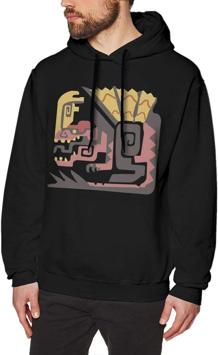 Monster Hunter World Mens Long Sleeve Sweatshirts Mans Hoodies 3XL Black