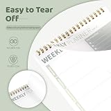 Thboxes Undated Weekly Planner Pad 52 Sheets 25x17cm 100GSM Thick Paper view 4