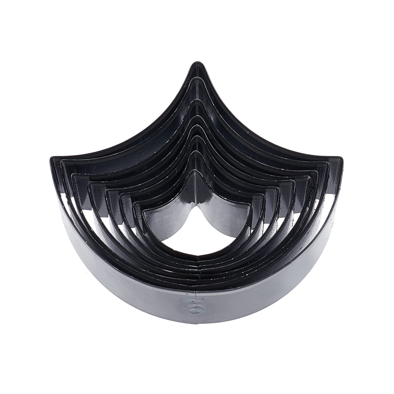 SUPERDANT 8 pcs Fan-shaped Leather Cutting Dies High Carbon Steel One Hole Hollow Punch Cutter Set 8 Sizes Cutter Tool Cutting Mold Punching Die Set for DIY Leather Craft