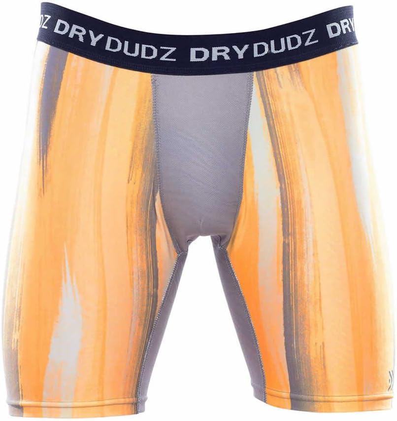 Dry Dudz Men's Compression Quick Dry Shorts Yellow/Gray
