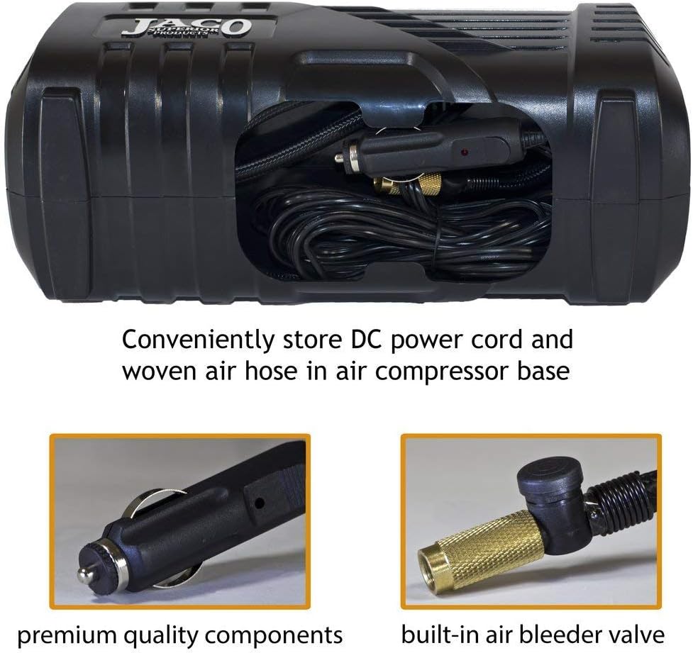 JACO SmartPro 2.0 AC/DC Digital Tire Inflator - Advanced Portable Air Compressor Pump - 100 PSI: Automotive