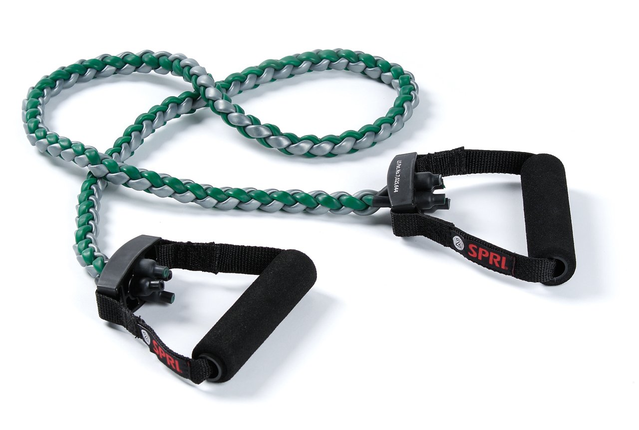 SPRI Braided Xertube Resistance Bands – Premium Exercise Band for Men & Women – Workout Equipment for Home Gym Fitness Training – Comfort Grip for Strength, Weights, and Resistance