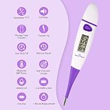 Easy@Home Ovulation Tracker Digital Basal Thermometer Purple DMT-3018 view 2