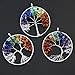 Wholesale 3 PCS Assorted Tree of Life Crystal Pendants 7 Chakra Jewelry for Women