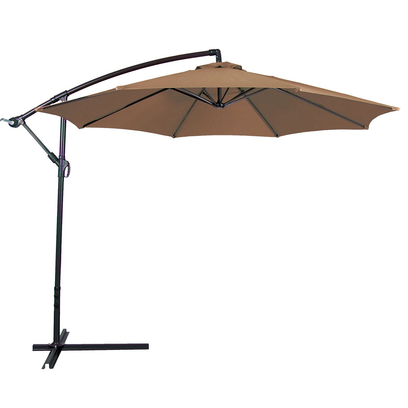 BELLEZE Patio Umbrella 10 Ft Offset Cantilever Umbrella Outdoor Market