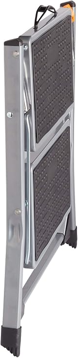 VonHaus 2 Step Stool Anti Slip Feet Foldable Easy Store Home Kitchen Garage view 6