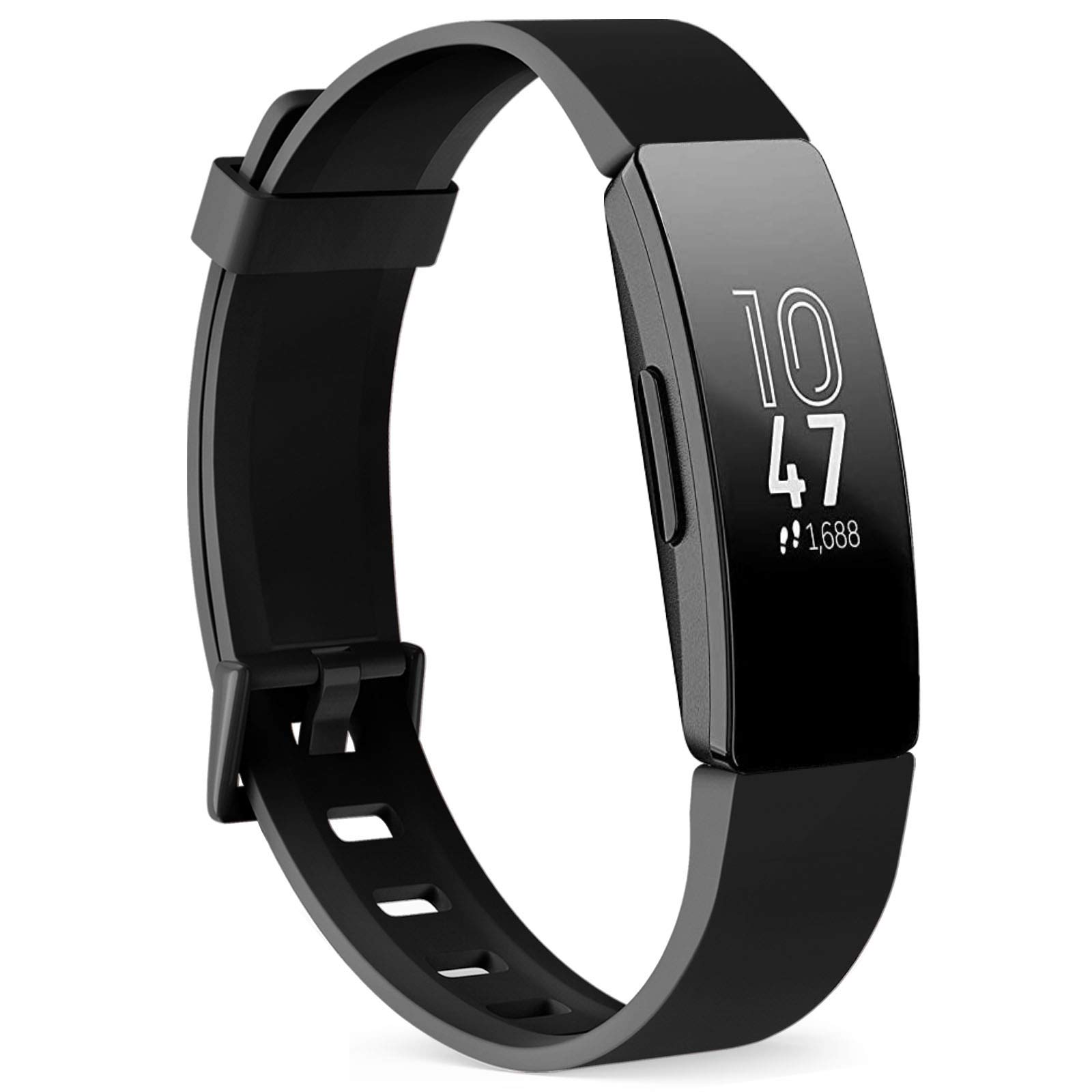 Vancle Compatible with Inspire HR Strap/Inspire Strap, Adjustable Replacement Sport Wristband for Inspire/Inspire HR (Black, Small)