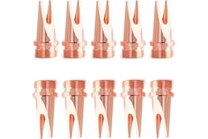 Nozzles of Welding Machine M16 Copper Laser Nozzles for Fiber Welder Model A (C) External Corner 10pcs