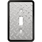 Franklin Brass 135858 Diamond Plate Single Toggle Switch Wall Plate/Switch Plate/Cover