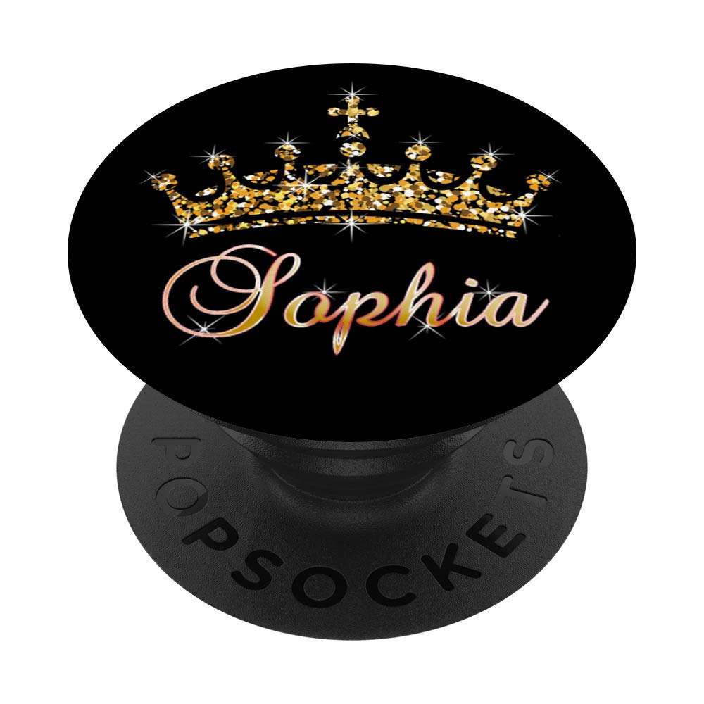 Sophia Name with Tiara Crown Queen Princess - Sophia PopSockets PopGrip: Swappable Grip for Phones & Tablets