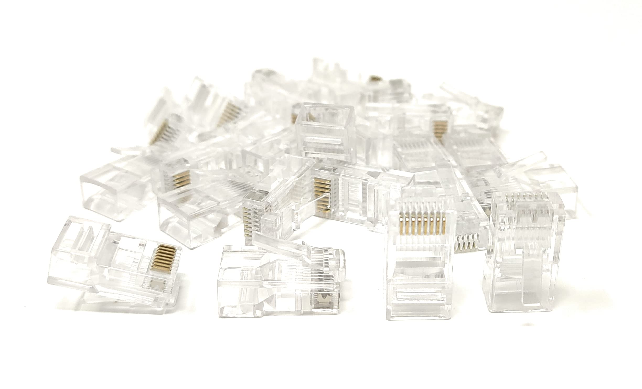 Maincore RJ45 Cat5e Ethernet LAN Crimps Ends for Networks Cable, Crimp Modular Connector, 8P8C connections (25pcs)