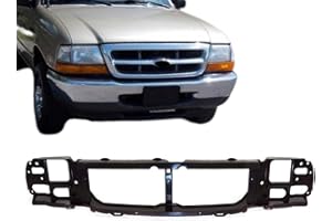 Titanium Plus Autoparts Head Light Lamp Support Mounting Header Panel Compatible For 1998-2000 Ford Ranger FO1220215 XL5Z8A284AA