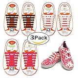 Shackcom No Tie Shoelaces for Men, Women&Kids-Elastic Tieless Shoelaces Adults S