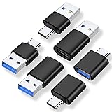 AreMe USB C Adapter (6 Pack), USB A Male to USB C