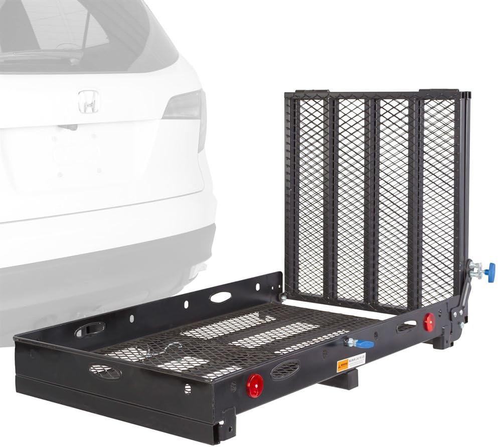Silver Spring SC500-V3 Folding Steel Scooter and Wheelchair Carrier with Ramp: Automotive