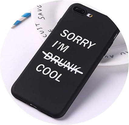 Amazon Iphone用tpuシリコーンマットステッカーミームクール引用面白い言葉 １９ Foriphone7plus ケース カバー 通販