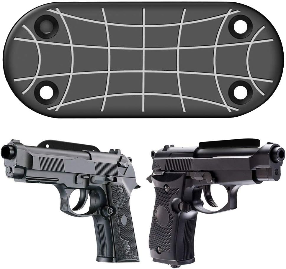 SPORTOOL Gun Magnet Mount Gun Holster -Gun Magnets for Cars - HQ Rubber Coated 40 Lbs- Concealed Magnetic Gun Mount for Handgun,Rifle,Shotgun,Pistol,Revolver,Truck,Jeep,Vehicle,Truck,Home,Wall,Safe