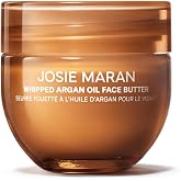 Josie Maran Whipped Argan Oil Face Butter, Tightening Cream, 0.5 fl oz | Travel-Size - Squalane, Sodium Hyaluronate &amp; Shea Butter - Firms &amp; Hydrates in One Use, Smooths Pores, Air-Whipped Formula