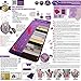 Far Infrared Amethyst Mat + Natural Agate Gems - FIR Heat - Negative Ion - Red Light Photon Therapy - 10Hz PEMF Bio Magnetic Pulsation - FDA Registered Manufacturer - Purple (Midsize 59