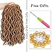 LEEONS 6Packs/Lot 12'' Wavy Faux Locs Crochet Synthetic Braiding Hair Pre-loop Crochet Braids Soft Curly Faux Locs Hair Extensions Braids Dreadlocks 20Roots/PCS(12inch,#27)